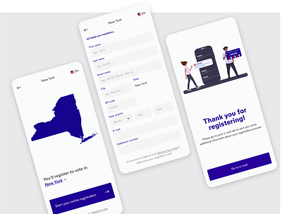Vote.org app concept app concept design flat minimal mobile sketch ui vote