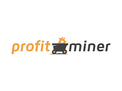 Profit Miner bitcoin branding icon logo logo design logo mark miner money profit