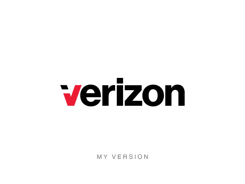 Verizon Rebranding / Me / Pentagram 2015 branding letter logo mark new new logo pentagram revised symbol verizon