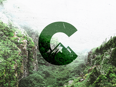 C Logo / Mark / Mountains c design landscape letter logo mark minimal mountains symbol