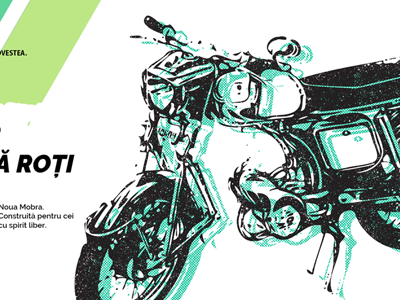 Retro Motorcycle Relaunch bike illustration key mobra motor motorcycle relaunch retro romania visual