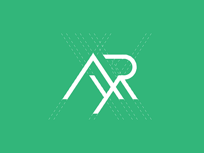 AYR / Mountains / Landscape ayr branding design geometry grid logo mark symbol