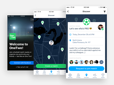 OneTwo - Find football matches around you
