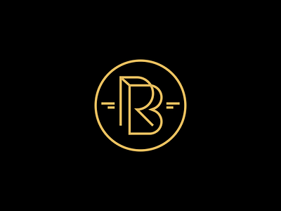 RB Jewelry branding design gold jewelry logo mark monogram rb symbol