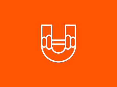 U / Weights branding identity letter logo mark minimal monogram outline symbol u weights