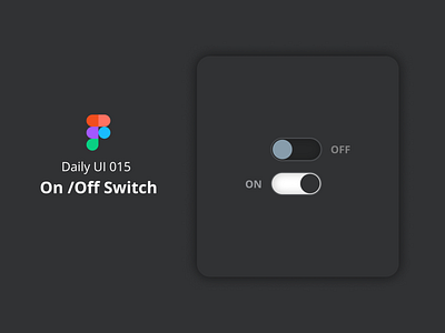 Daily Ui 015 - On /Off Switch graphic design ui