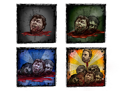 Kill Walkers apocalypse app digital art gaming icon icon design illustration ios mobile photoshop ui zombies