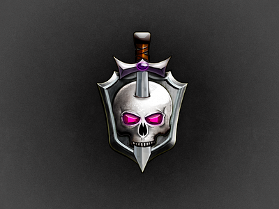 Warlord crest icon icon design illustration jewels medieval photoshop skull sword