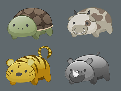 Baby Animals animals cute icon design illustration