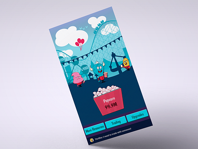 Monster Park background design uiux design