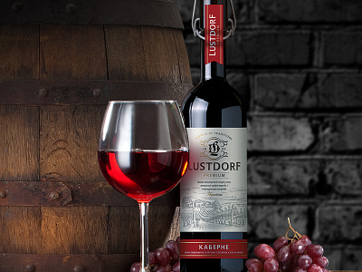 Web design for wine brand Lustdorf design photo site web web design