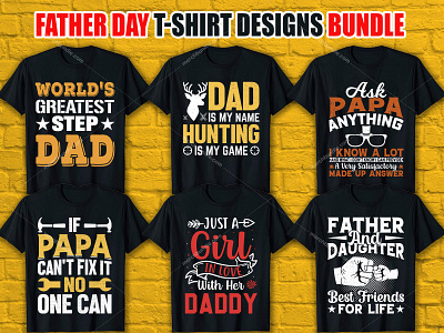 Father Day T Shirt Designs Bundle father day father day free t shirt father day svg father day t shirt father day t shirt design graphic design illustration logo merch by amazon typography