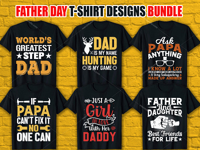 Father Day T Shirt Designs Bundle