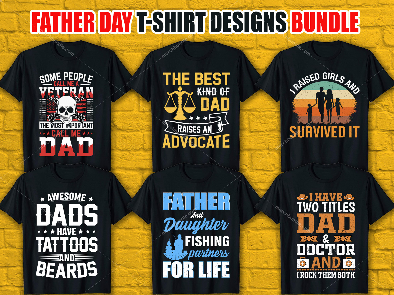 Father Day T Shirt Designs Bundle by Tofazzel Hossen on Dribbble