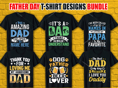 Father Day T Shirt Designs Bundle