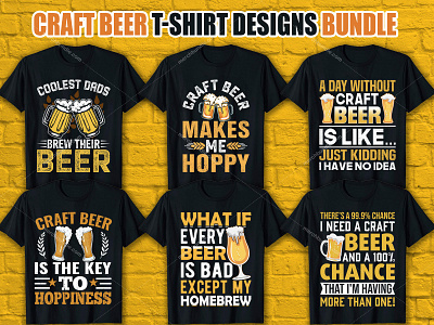 Craft Beer T Shirt Designs Bundle