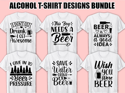 Alcohol svg T-Shirt Design