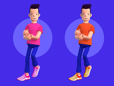 3D character colour variations