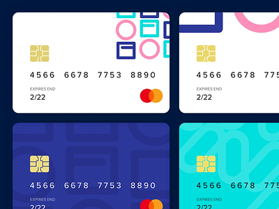 Card Concept designs animation cards cards design chip colours credit debit cards finance mastercard minimal pattern pink principle sketch white