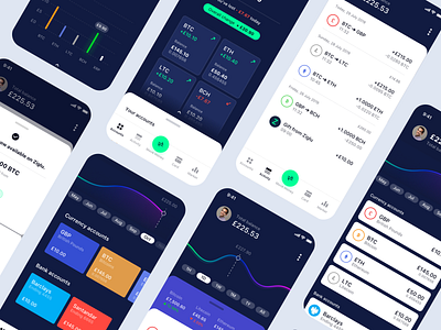 Cryptocurrency app accounts animation app application bitcoin bitcoin wallet branding clean crypto currency crypto wallet dashboard finance fintech iphone x receipt