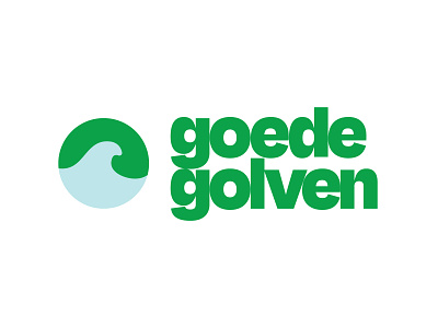 Goedegolven logo branding degular green identity logo ohno surf tight typography wave