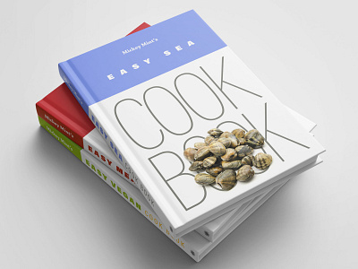 Easy Cookbooks advertising artwork book design chef colour composition cookbook design food graphic design identity layout meat photo manipulation pictures print design recipe book seafood typography vegan