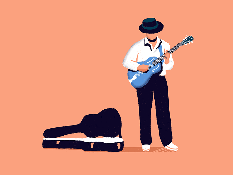 Busker 2 by Andrés Gallego on Dribbble