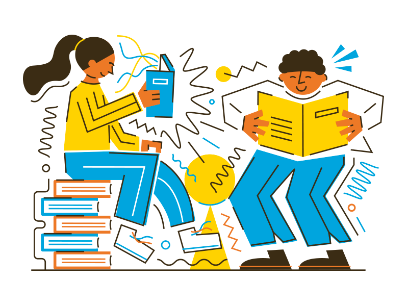 Book Month niños amigos libro leer letter books love friendship forms reading read boy girl children book
