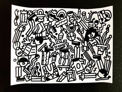 Locura anxiety artwork crazy doodle handmade objects