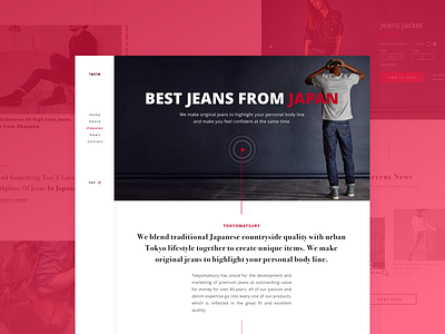 Tokyo - Jeans online store blocks ecommerce event header jeans landing logo online playlist shop store title