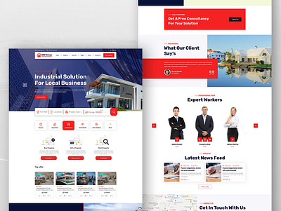 Real Estate Web site design graphic design landing page ui ux website
