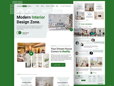 Modern Home Interior Design branding design ui ux