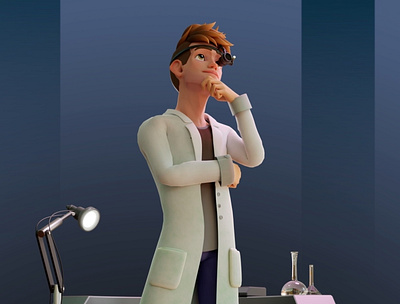 Scientist - Avatar metaverse 3d avatar blender character design metaverse