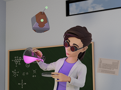 3D character - Scientist