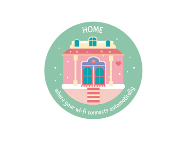 HOME app branding design illustration logo pastel typography ui ux vector