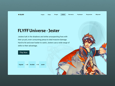 Website Landing Page : Design branding design fantasy graphic design herosection illustration landingpage logo mmorpg rpg ui uidesign ux uxdesign vector videogame webdesign website