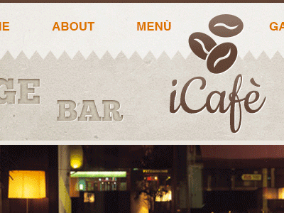 Icafe website [GIF] bakery bar beans brown cafe coffee design donut gif site texture web website