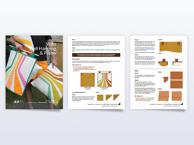 Willa Wall Hanging & Pillow Pattern design illustration layout