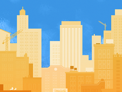 The Big City illustration vector