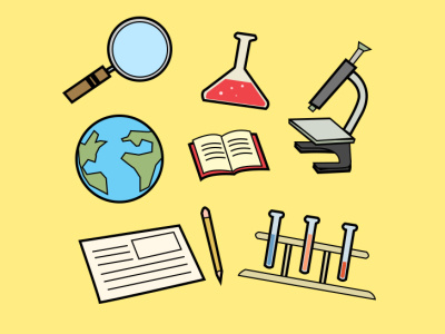 Classroom Supplies illustration vector