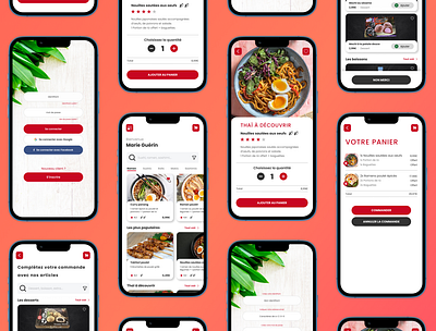 Mobile app - food order design graphic design mobile app ui ux