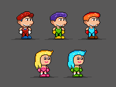 Pixel art Characters for Game