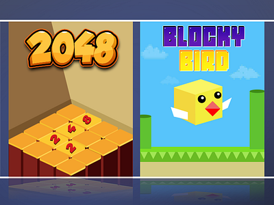 Game Main screen blocky flappy game game graphic graphic purple