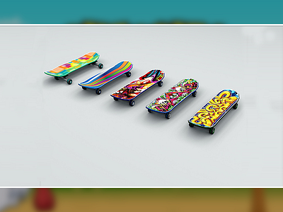 Skateboard 3d Model