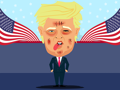 Donal Trump Character america donald president punch trump