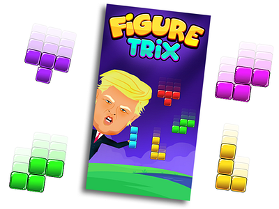 Figure trix game Graphic colorful donald donaldtrump game gamedesign gamegraphic games ui