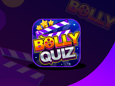 Bollywood Quiz Game Icon bollywood design game graphics icon quiz trendy design
