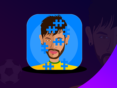 Football Quiz Game Icon | Neymar design