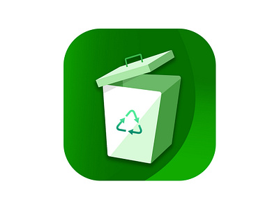 Recycle Bin App Icon app app icon app icon design app icons bin design logo recycle bin ui