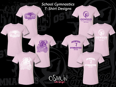 School Gymnastic T-Shirt Designs graphic design illustration shirtdesign tshirtdesign vector